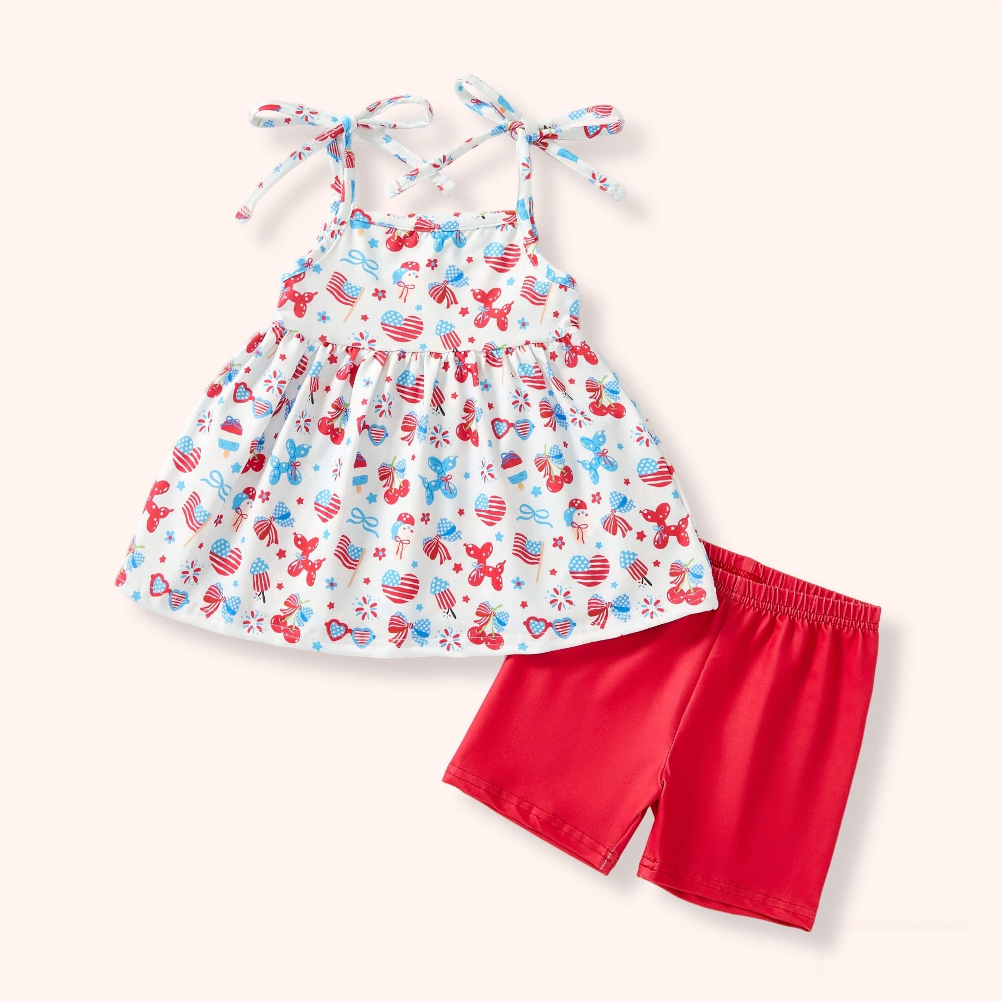 Firecracker Cutie - Shorts Set - 4T