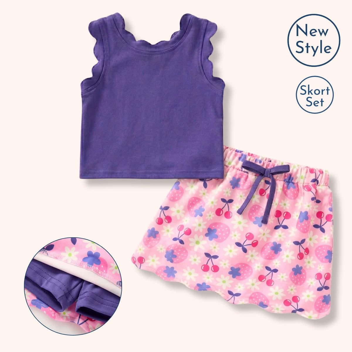 Cherry Berry Sweet- Short Set - 3T